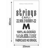10.000 Etiquetas De Composição Em Nylon 25mm X 40mm