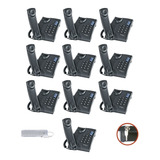 10 Aparelho Telefone C Fio Chave Intelbras Pleno Mesa Parede