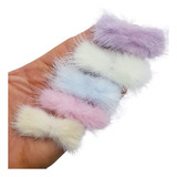 10 Aplique Pompom Bigode Pelinho Pelúcia Colagem Artesanato