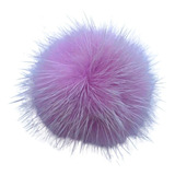 10 Aplique Pompom Pelúcia Felpudo Para Colagem 30mm - Lilás