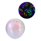 10 Balão Bexiga Neon Uv Decoração Festa Estrela 12 Polegadas