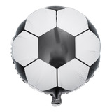 10 Balão Bola Futebol Metalizado 22cm