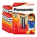 10 Baterias Alcalinas Panasonic 9v