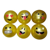 10 Bolas De Vinil Inflável Emoji