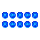 10 Botões Protetor Night Glow Footswitch Pedal Topper Azul