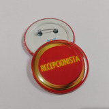 10 Bottons Recepcionista 5,5cm Botons Button Broche Botton