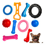 10 Brinquedos Para Filhote Cachorro Pet Mordedor Interativo