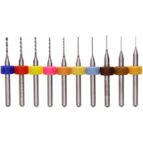 10 Brocas Metal Duro Micro Usinagem Router Cnc 0.1 A 1.0mm