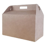 10 Caixa Maleta Kraft Gg - Festa Escolar, Lanches, Delivery