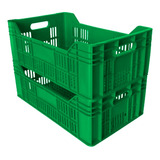 10 Caixa Plástica Agrícola Hortifruti P/ Supermercado Vazada