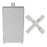 10 Caixa Terminação Óptica Pto C/ Mini Cruzeta 104mm Branco.