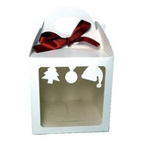 10 Caixas Com Visor Para Panetone/chocotone De 250g