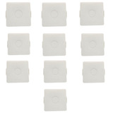 10 Caixas Proteção Cftv Conector Balun Fonte Sobrepor 4x4 Cor Branco