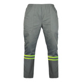 10 Calça Brim Pesado Uniforme Profissional C/faixa Refletiva