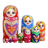 10 Camadas/conjunto Matryoshka Wooshka Russo Assentamento