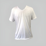 10 Camiseta Gola V Sublimação Camisa Malha Blusa Atacado