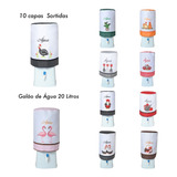 10 Capas P/ Galão De Água Sortidos Atacado Cozinha Bela Casa