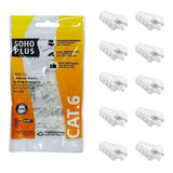 10 Capas Snap Brancas + 10 Conectores Cat6 Furukawa Sohoplus