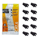 10 Capas Snap Pto +10 Conectores Passagem Rj45 Cat6 Furukawa