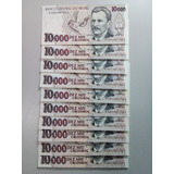 10 Cédulas 10000 Cruzeiros C.224 1992