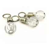 10 Chaveiro Mini Lampada Led Branco P/ Lembrancinhas Atacado