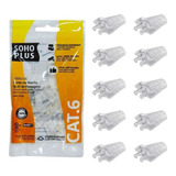 10 Conector Rj45 Cat6 Furukawa +10 Capa Snap In Transparente