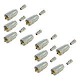 10 Conector Uhf Macho Pl259 Cabo Rg213 Rg58 C/redutor Klc
