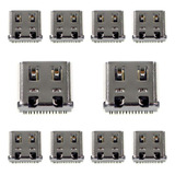 10 Conectores De Carga Gold Tipo C Compatível Com Ps5