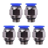 10 Conexão Pneumática Engate Rápido Reta Macho 1/4 Bsp 10mm