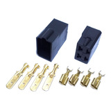 10 Conjunto Conector 4 Vias Preto