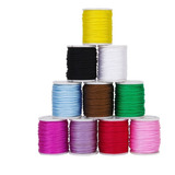 10 Cores Nylon Cordão Chinês Nó Macrame Pulseira Diy Beading
