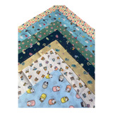 10 Cortes Tecido Tricoline Estampado 100%algodão(70cmx 50cm)