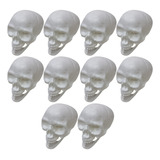 10 Cranio Caveira Esqueleto Plastico Decoração