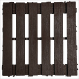 10 Deck De Madeira Plástica Modular Ecológico Imbuia 30x30 