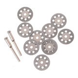 10 Discos Diamantado 20mm Para Micro Retifica +2 Hastes