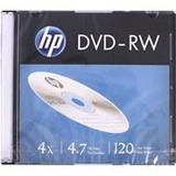 10 Dvd -rw Regravável 4.7gb 120min 4x Slim Hp 