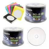 10 Dvd Blu Ray Bd-r 25gb /6x Printable C/ Envelopes Colorido
