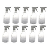 10 Embalagem Frasco Pet 500 Ml Borrifador Válvula Gatilho 