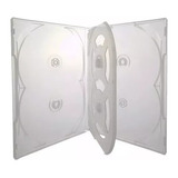 10 Estojo Caixa Capa Box Dvd Transparente Sêxtuplo 6 - Full