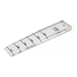 10 Fissurômetro Acrílico Cristal 110 X 25 Mm Fiss-03 Trident