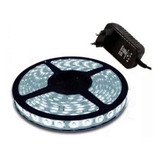 10 Fita Super Led 5050 Branco Frio 300 Leds 5m + Fonte Nf-e