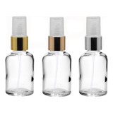 10 Frascos Vidro 30ml Tarô Válvula Spray Luxo