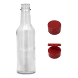 10 Garrafa De Vidro Molho De Pimenta 150 Ml Com Tampa