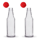 10 Garrafa Frasco De Vidro C/ Tampa 150ml Molho De Pimenta