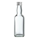 10 Garrafinhas Vidro 60 Ml Para Pimenta Tampa Prata