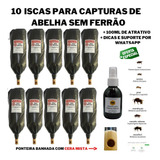 10 Iscas Captura Enxame Abelha Jatai Mirim Mandaçaia Asf