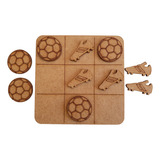 10 Jogos Da Velha Futebol Bola Mdf Brinquedo Lembrança Kit