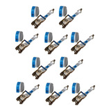 10 Kit Cinta Amarração 1ton 6mts Completa + Catraca + Gancho
