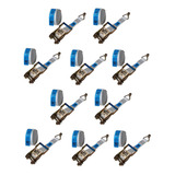 10 Kit Cinta Amarração 1ton 6mts Completa + Catraca + Gancho