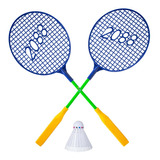 10 Kit Raquetes Badminton Peteca Jogo Infantil Brinde Festa